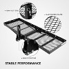 Hitch Mount Cargo Carrier Basket, Hauling Weight Capacity of 500 Lbs Hitch Cargo Carrier Rear Luggage Basket for Car SUV Camping Traveling - 4 of 4
