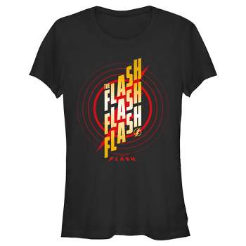 Men's The Flash Triple Gold Logo T-shirt - Black - X Large : Target
