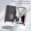KTMBDW Luggage Sets 3 Piece PP Hardshell Carry on Suitcase, Travel Lightweight Carry-on with Double Spinner Wheels and TSA Lock - 3 of 4