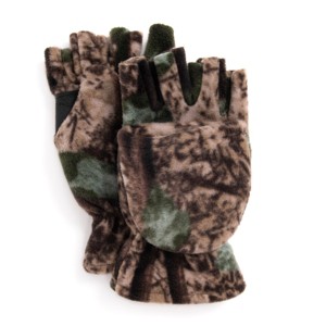 Muk Luks Men's Waterproof Fleece Flip Mittens - 1 of 3