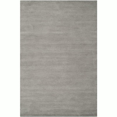 Hand-Loomed Gray Wool Rectangular Accent Rug 36" x 5"