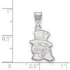 Black Bow Jewelry 14k White Gold Wake Forest Demon Deacons NCAA Medium Pendant - 2 of 3