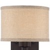 Franklin Iron Works La Pointe Farmhouse Rustic Wall Light Sconces Set of 2 Oil Rubbed Bronze Hardwire 6 3/4" Fixture for Hallway - 3 of 4