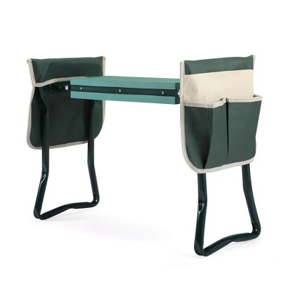 Sandinrayli Garden Kneeler and Seat Bench, Green