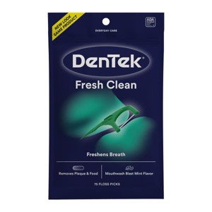 Dentek Floss Picks Fresh Clean, 75 Ct - 1 of 4