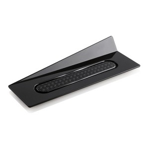 Silikomart Black Rectangular Dessert Plate, 5.5" x 1.6" - Pack of 100 - 1 of 2