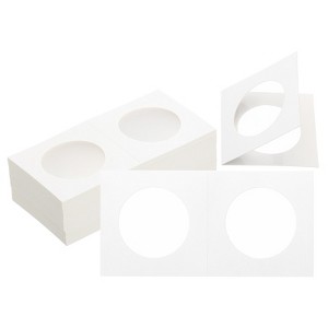 Unique Bargains Transparent Window Paper Coin Storage Organizing Protective Coin Holder 200 Pcs - 1 of 4