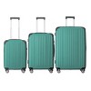 INFURNIC Bag And Luggage Sets Hard Shell Travel Suitcases Set, 3 Piece Rolling Luggage with Telescopic Handle, Green, 21.06"*11.42"*30.12" - 2 of 4