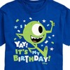 Men's - Disney - Mike Yay It's My Birthday Short Sleeve Graphic T-Shirt - 2 of 4