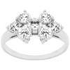 Slickblue Chic Floral Design 2.03 Ct. Round Cubic Zirconia Cluster Ring with Pave Setting, Size 5 to 10 - image 2 of 4