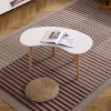 Vynxaria Nut Shape Coffee Table with Solid Wood Legs - Stylish & Versatile Design - 4 of 4