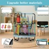 Hooseng 55" 7-in-1 Round Trampoline for Kids with Safety Enclosure Net, Indoor & Outdoor Toddler Trampoline with Adjustable Gymnastics Bar & Toys - 4 of 4