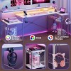 Bestier Gaming Desk 71.5 inch LED Computer Desk L Shaped Corner GamerTable with Power Outlet for Bedroom - 4 of 4