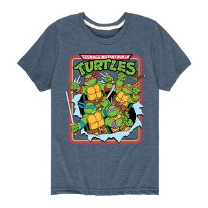 Boys' - Teenage Mutant Ninja Turtles - Ripping Out Of Shirt Short Sleeve Graphic T-Shirt - 1 of 3