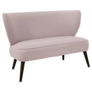 Armless Love Seat in Linen Smokey Quartz - Skyline Furniture , Purple