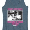 Women's - Pretty in Pink - Duckie and Blane Graphic Racerback Tank - 2 of 4
