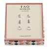FAO Schwarz Cat, Moon and Spaceship Trio Earring Set - 2 of 3