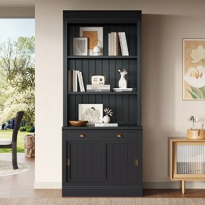 Sapphtopaz Modern Bookcase with Open Shelves, Display Storage Bookshelf for Living Room, Home Office - 1 of 4