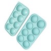 Unique Bargains Ice Tray 8-Cavity Sphere Ice Mould with Lid Round Hand Wash Only Silicone 8.86"x4.72"x1.89" 1 Pc - 3 of 3
