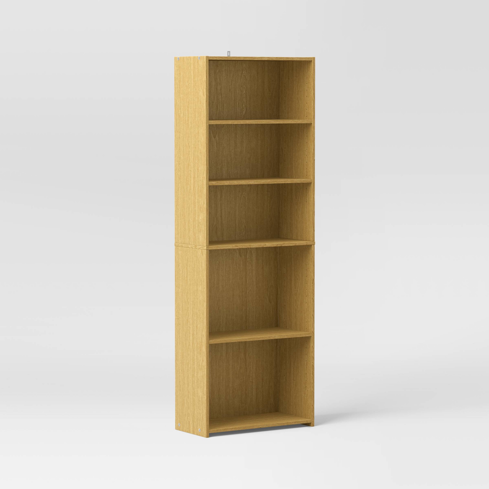 5 Shelf Bookcase Natural Wood - Room Essentials™