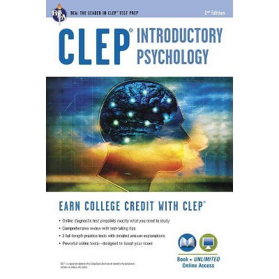 Clep(r) Introductory Psychology Book + Online - (CLEP) 2nd Edition by  Don J Sharpsteen (Paperback)