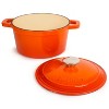 BergHOFF Neo 3Qt. Cast Iron Round Covered Dutch Oven, Orange - 3 of 4
