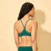 Women's Racerback Piping Bralette Bikini Top - Shade & Shore™ Green - 2 of 4