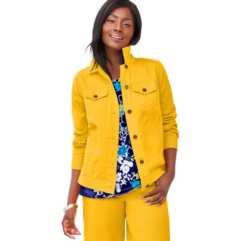 Plus size mustard outlet jacket