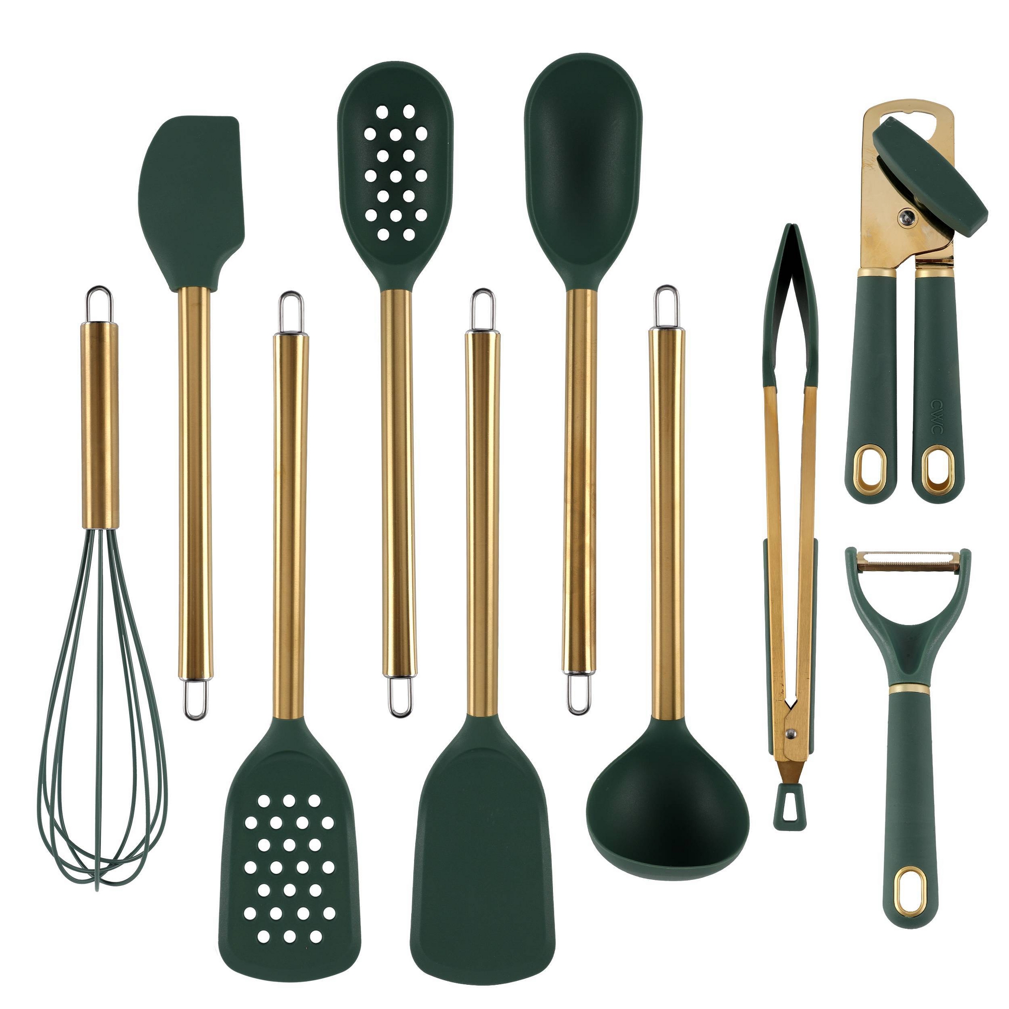 Cook With Color 10pc Kitchen Tool Set Sage