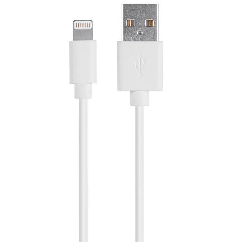 Monoprice Lightning to USB Charge & Sync Cable - 3 Feet - White | Apple MFi Certified for iPhone X, 8, 8 Plus, 7, 7 Plus, 6, 6 Plus, 5S , iPad Pro, 2 of 7