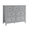 homfan 7 Chest of Drawer Dresser, Modern Storage Cabinet, Wood Organizer TV Stand for 48 inch TV, Bedroom, Living Room, Entryway, White - 4 of 4
