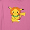 Girl's Pokemon Halloween Pumpkin Pikachu Crop Top T-Shirt - 2 of 3
