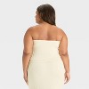 Women's Leisure Studio French Terry Tube Top - Universal Thread™ - 2 of 3