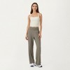 Anna-Kaci Active Women's Square Neck Ribbed Knit Cropped Tank Top with Wide Shoulder Straps - 3 of 4