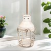 Vintage Metal Lantern with Rustic Finish, 10" Tall, Indoor & Outdoor Decor Light, Small Size, 1pc - 3 of 4