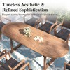 Captiva Designs 9pc Acacia Wood Patio Furniture Set with Expandable Dining Table & Arm Chairs - 4 of 4