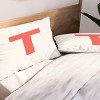 Deny Designs King April Lane Art Block Monogram Microfiber Printed Pillow Sham - 2 of 3