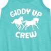 Girls' - Instant Message - Giddy Up Crew Graphic Sleeveless Aline Dress - 2 of 4
