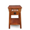 Favorite Finds Mission Chairside Table Russet Finish - Leick Home: Compact, Tiered, with Drawer & Shelf - 3 of 4