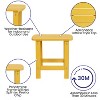 Emma and Oliver Indoor/Outdoor Polyresin Adirondack Side Table for Porch, Patio, or Sunroom - 3 of 4
