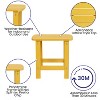 Emma and Oliver Indoor/Outdoor Polyresin Adirondack Side Table for Porch, Patio, or Sunroom - image 3 of 4