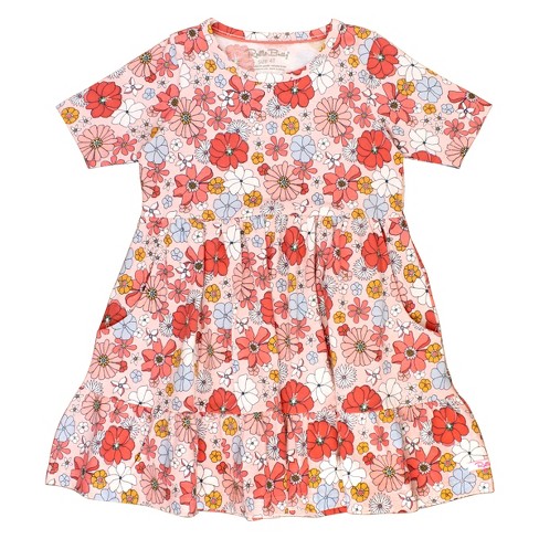 Rufflebutts Baby Girls Short Sleeve Ruffle Dress : Target