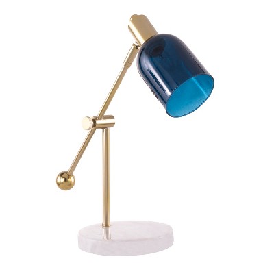 44185" Marcel Desk Lamp Blue/Gold/White - LumiSource