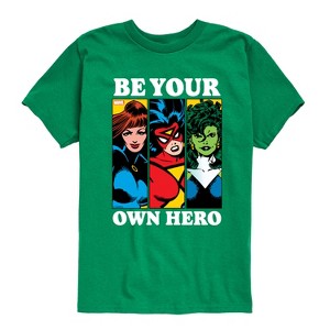 Boys' - Marvel - Be Your Own Hero Short Sleeve Graphic T-Shirt - 1 of 4
