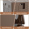 Outdoor Storage Box, Lockable Resin Deck Box Indoor and Outdoor Use, Waterproof Patio Deck Storage Box for Package - 3 of 4
