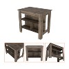 Kumasinova Versatile Kitchen Island Cart with Three Storage Shelves,40.5" Kitchen Cart with Ample Legroom,Spacious Island Table for Dining Room - 3 of 4