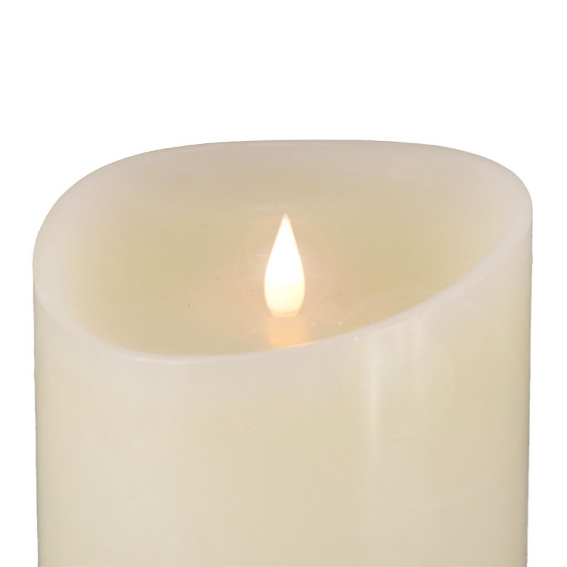 9" HGTV LED Real Motion Flameless Ivory Candle Warm White Lights - National Tree Company, 3 of 5