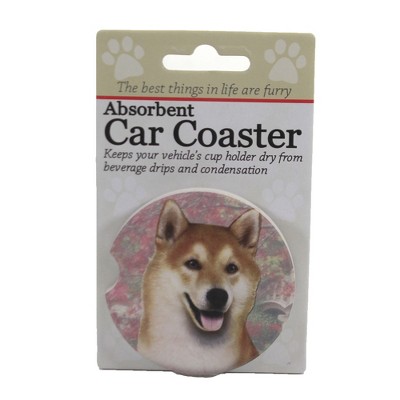 Car Coaster 2.5" Shiba Inu Car Coaster Absorbent E & S Pet  -  Coasters