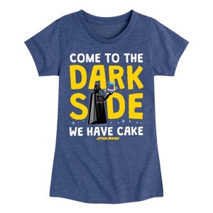 Girls' - Star Wars - Come To The Dark Side Fitted Short Sleeve Graphic T-Shirt - 1 of 4
