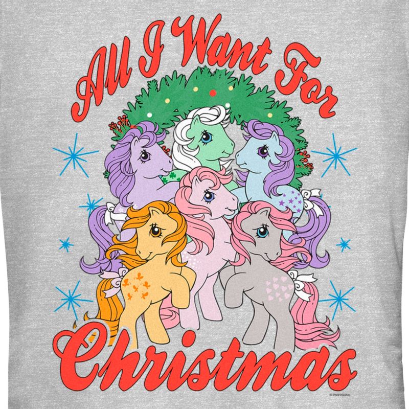 Juniors Womens My Little Pony All I want for Christmas T-Shirt, 2 of 5